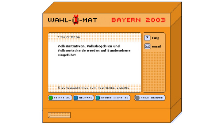 Wahl-O-Mat Bayern 2003 Wahl-O-Mat Bayern 2003