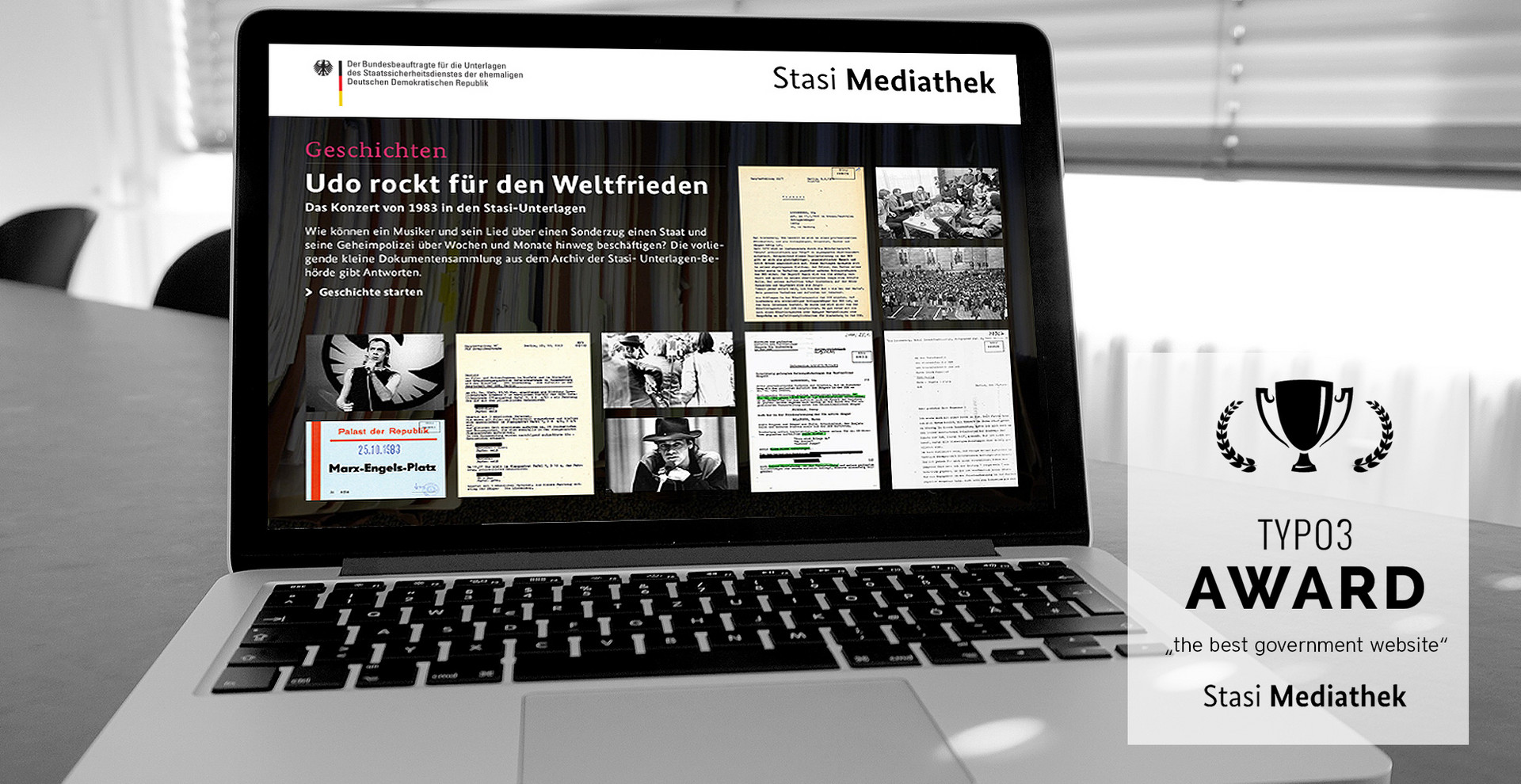 Stasi-Mediathek: TYPO3 Award
