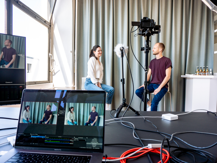Behind-the-scenes look at shooting a hybrid digital event
