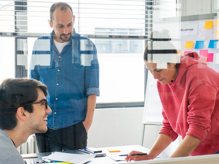 Team in the development of digital services