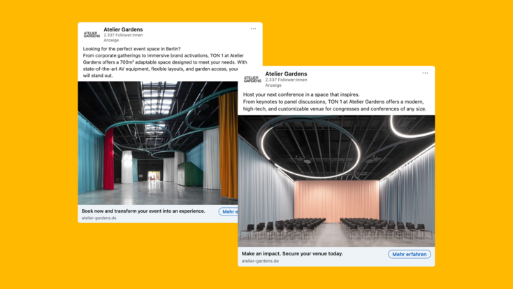 Atelier Gardens LinkedIn Ads