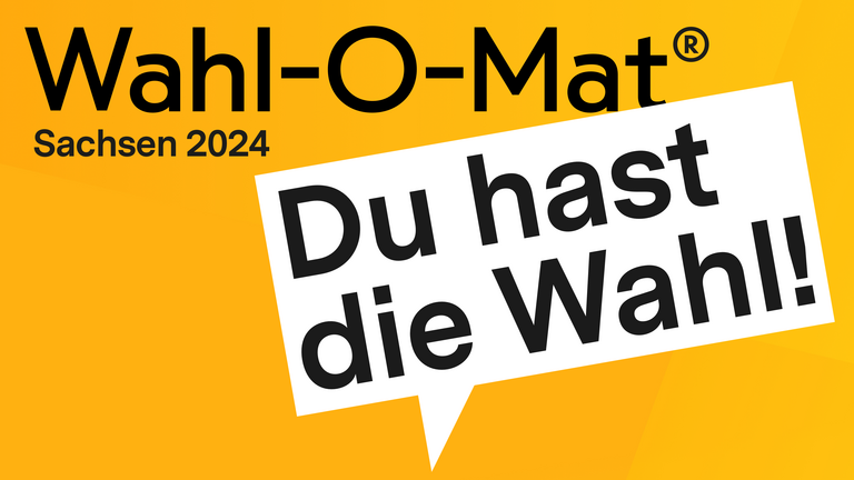 Headerbild des UX/UI-Designs des Wahl-O-Mat zur Landtagswahl in Sachsen 2024, mit einem modernen und benutzerfreundlichen Interface, das Wählerinnen und Wählern bei der Entscheidung unterstützt.