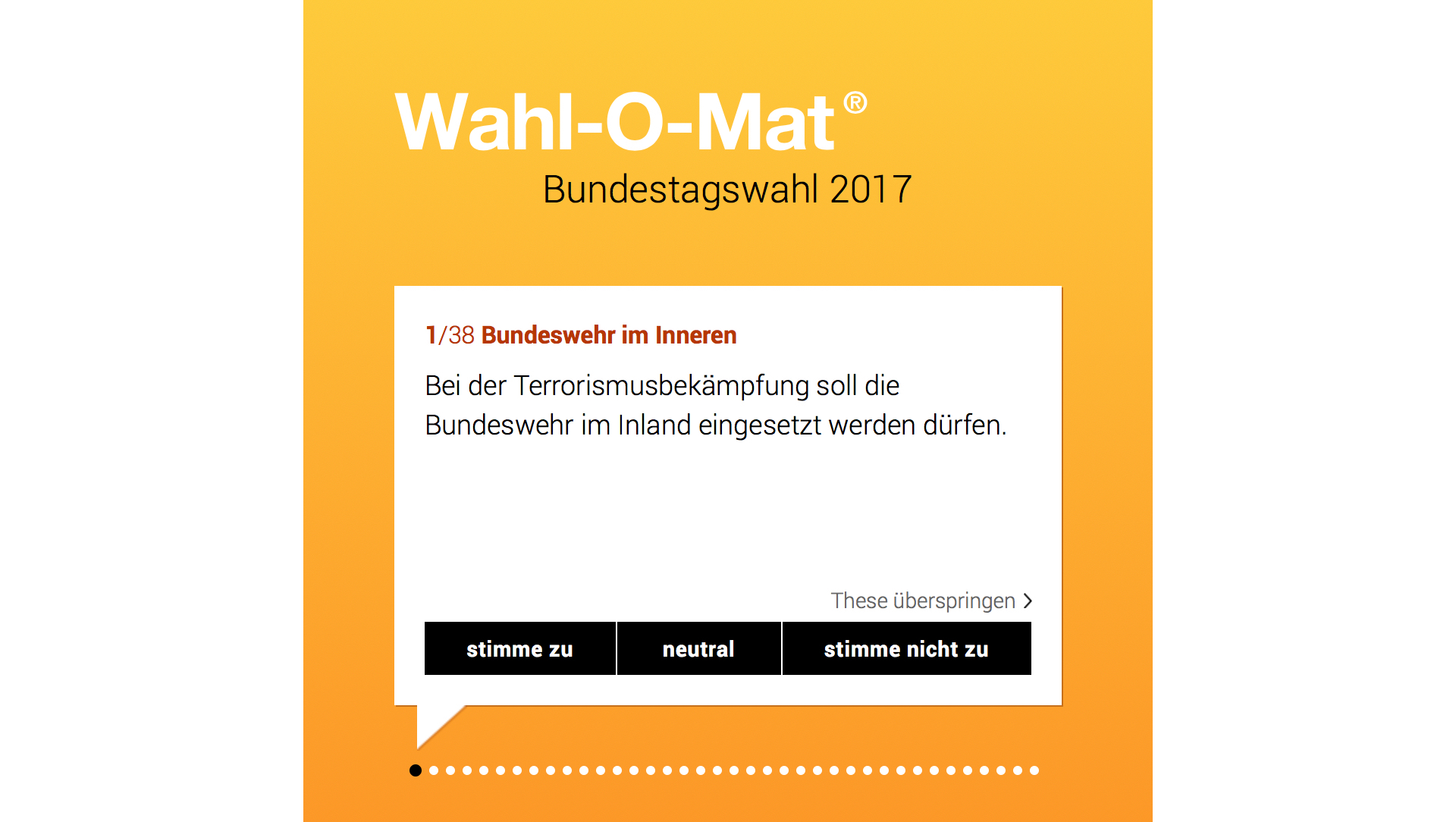 Millionenfach im Einsatz - unser Wahl-O-Mat-Design - 3pc GmbH Neue Kommunikation