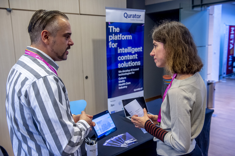 QURATOR-Stand auf dem META FORUM 2019 in Brüssel